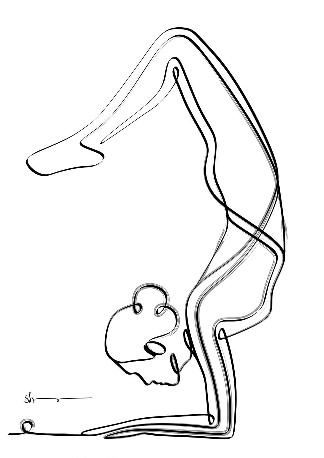 Scorpion Pose - complete