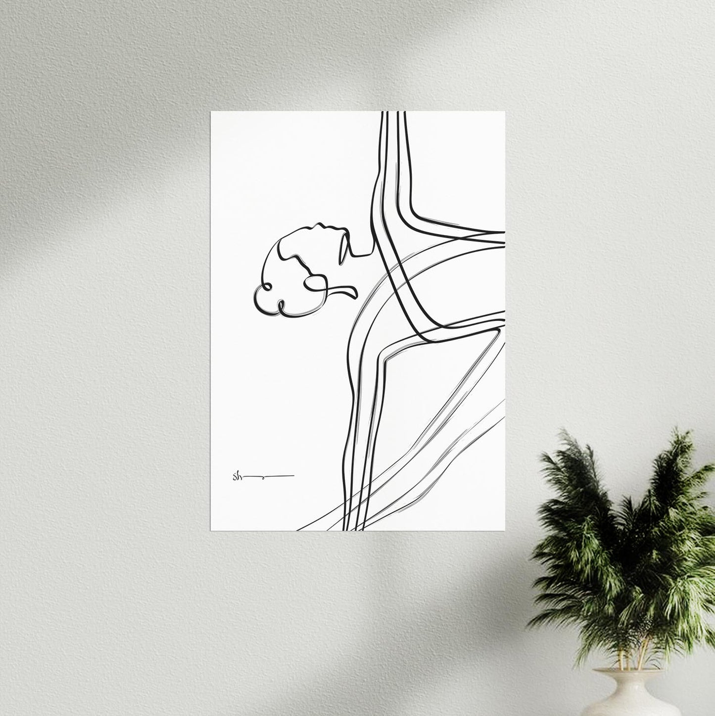 Triangle Pose - Abstract