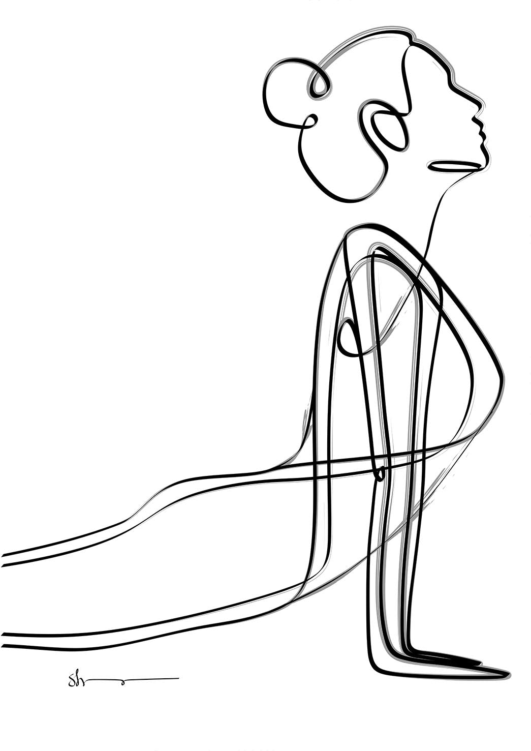Bhujangasana Abstract