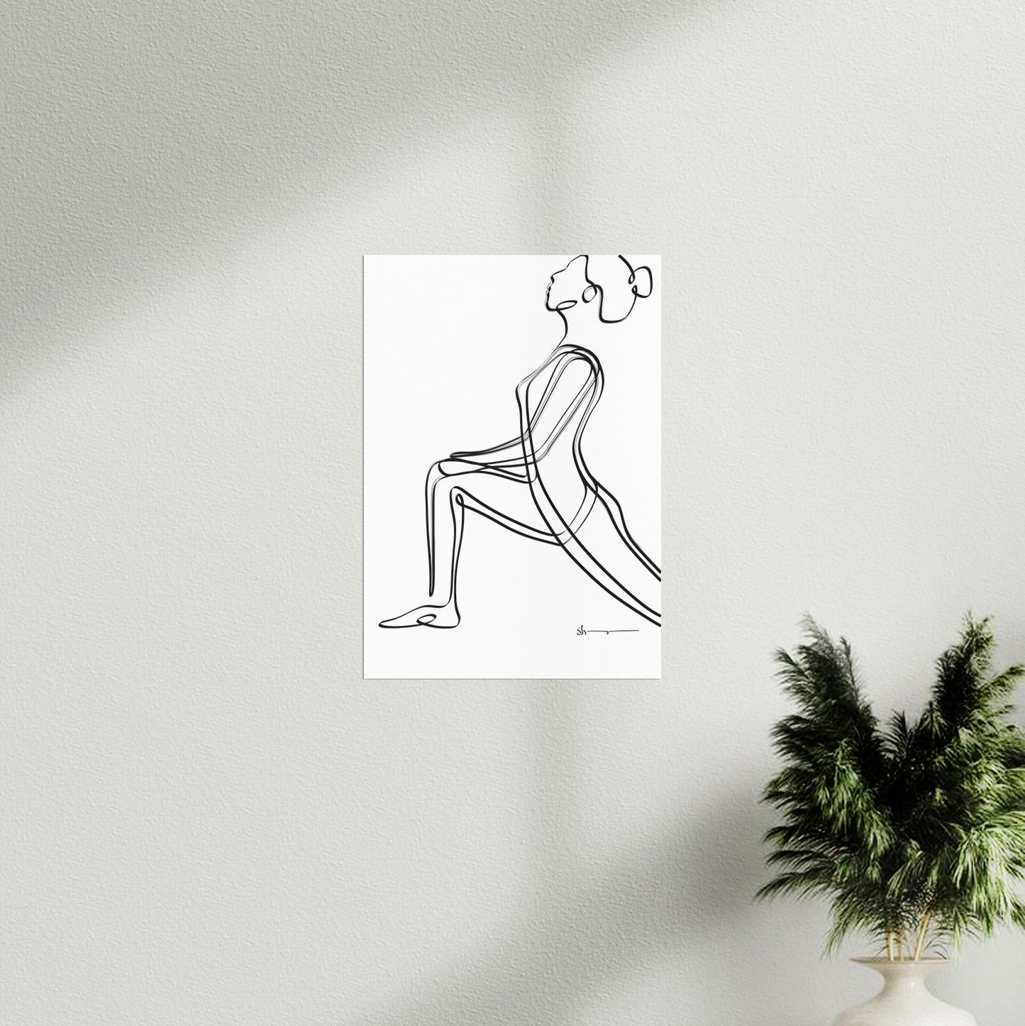 Low lunge Pose - Abstract