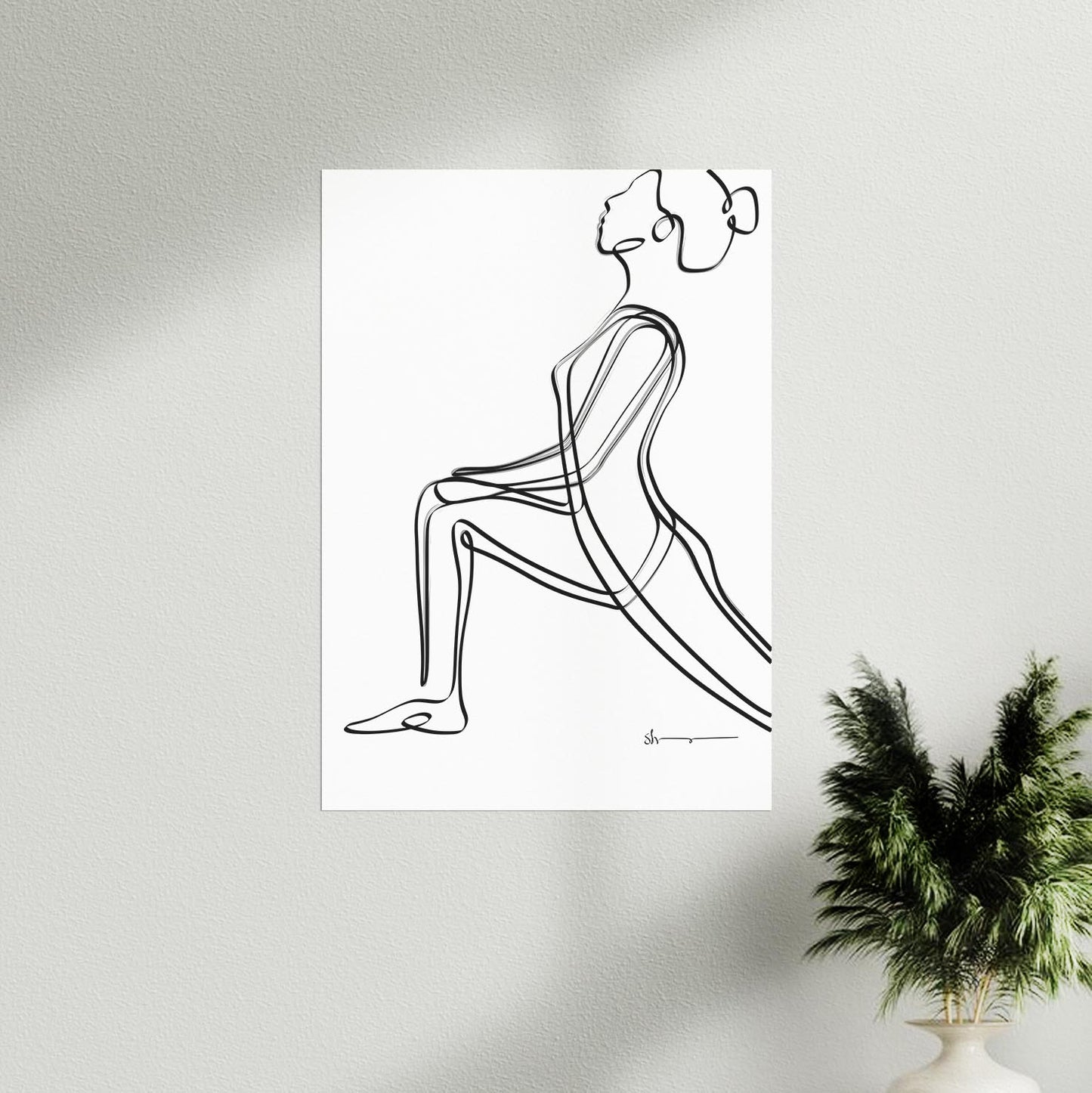 Low lunge Pose - Abstract