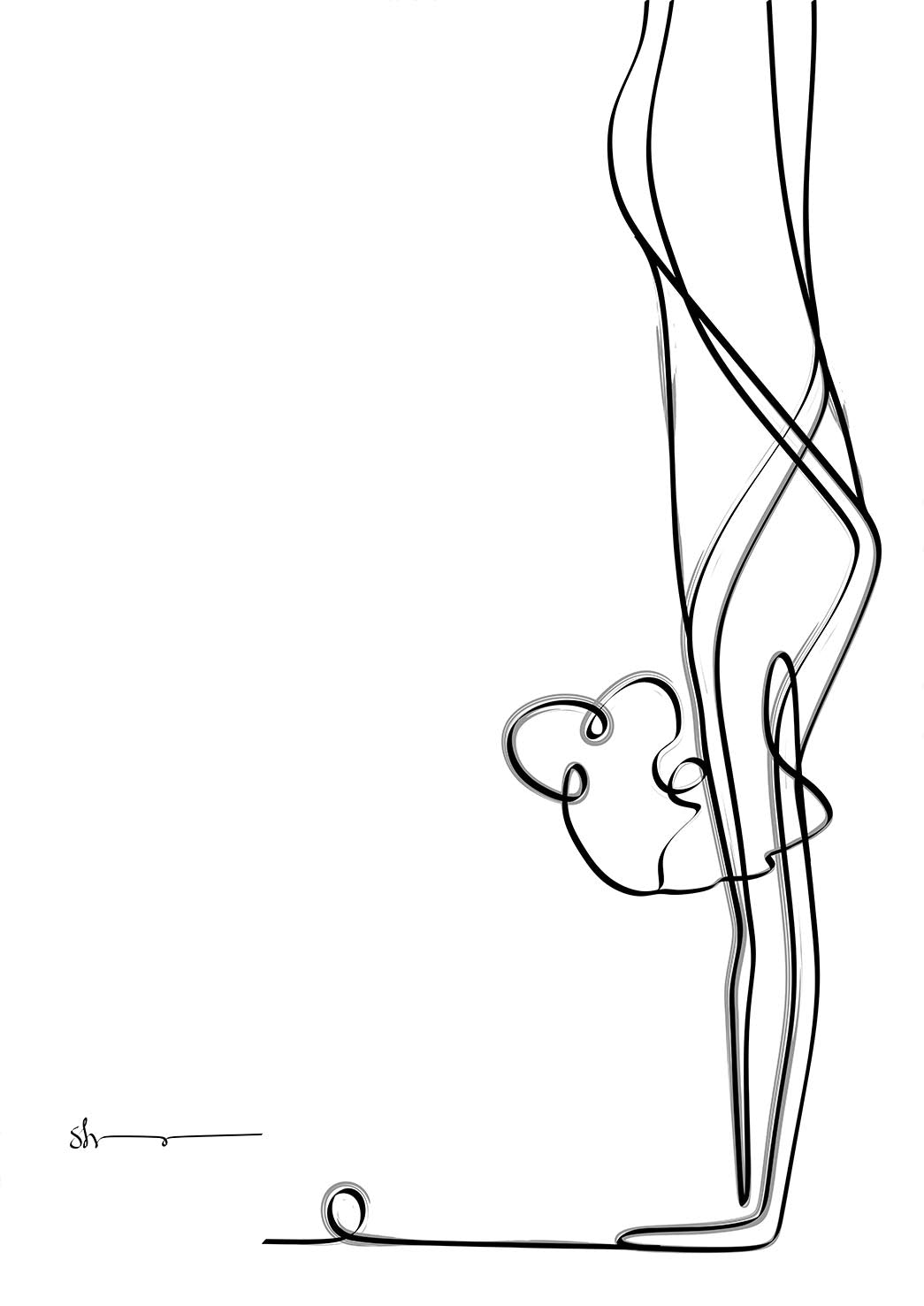 Handstand - Abstract