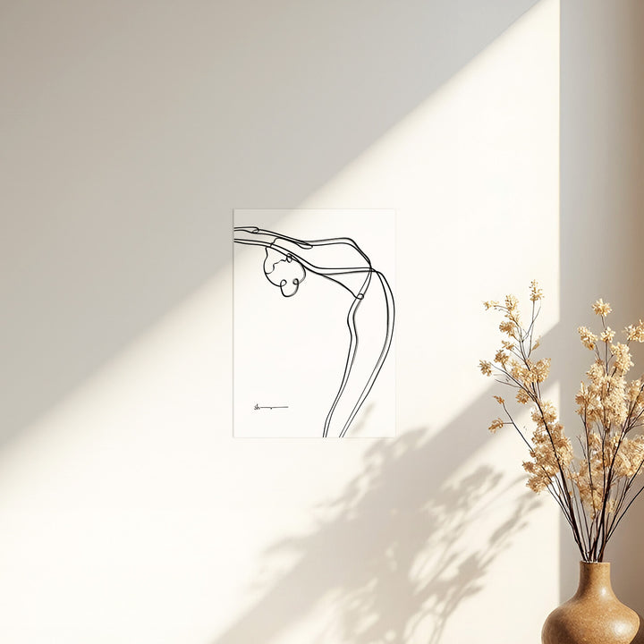Raised Arms pose - Abstract