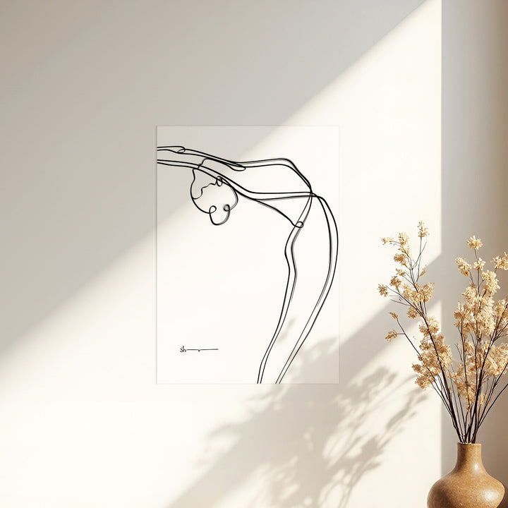 Raised Arms pose - Abstract