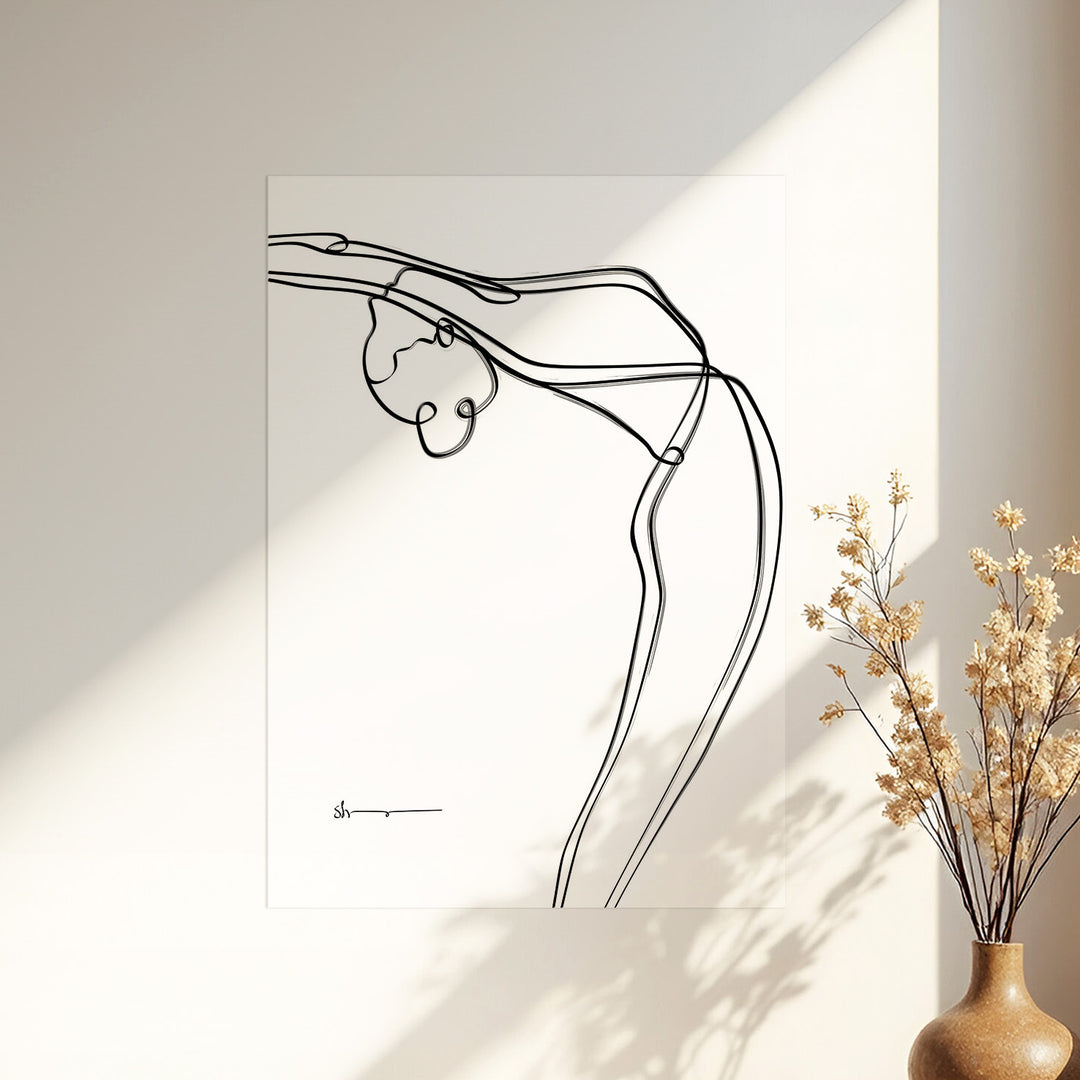 Raised Arms pose - Abstract