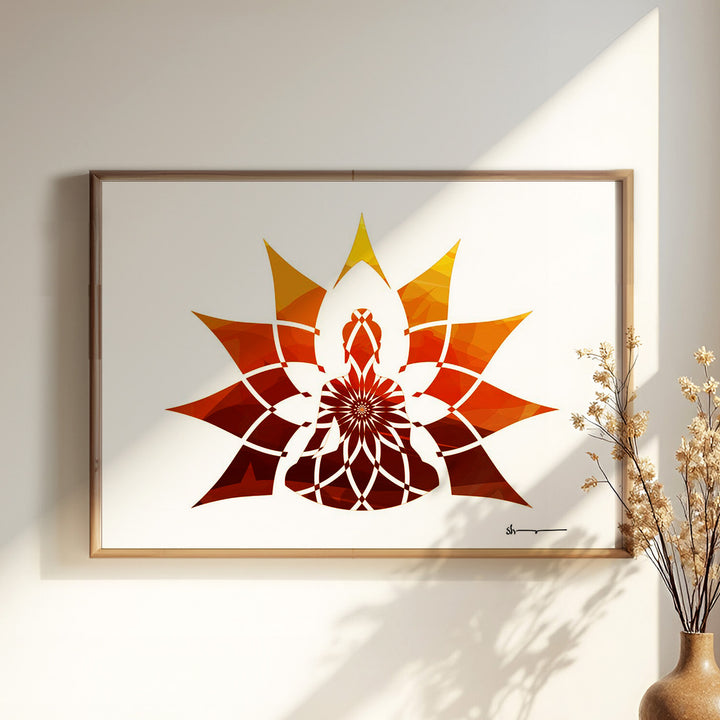Buddha - Mandala flow (Colour)