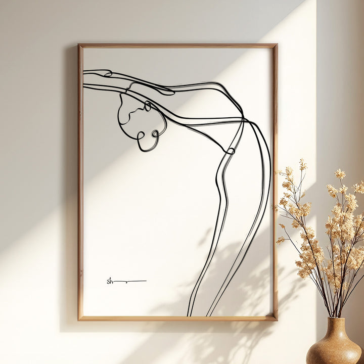 Raised Arms pose - Abstract