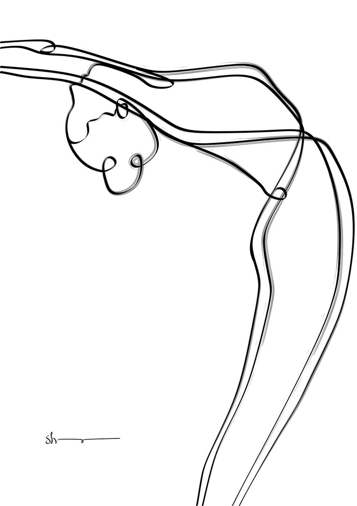 Raised Arms pose - Abstract