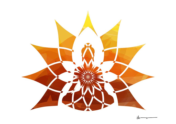 Buddha - Mandala flow (Colour)