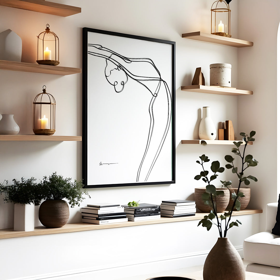 Raised Arms pose - Abstract