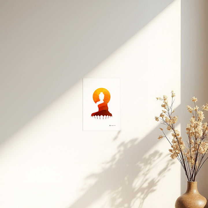 Buddha Silhouette - Colour