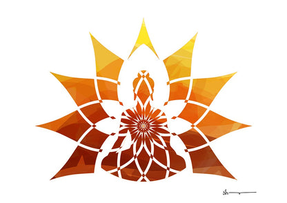Buddha - Mandala flow (Colour)
