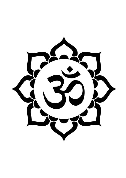 Aum Black & White