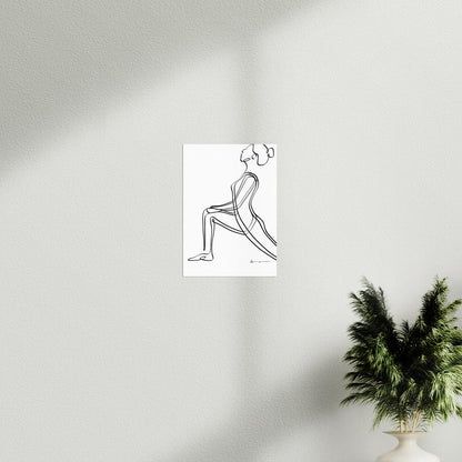 Low lunge Pose - Abstract