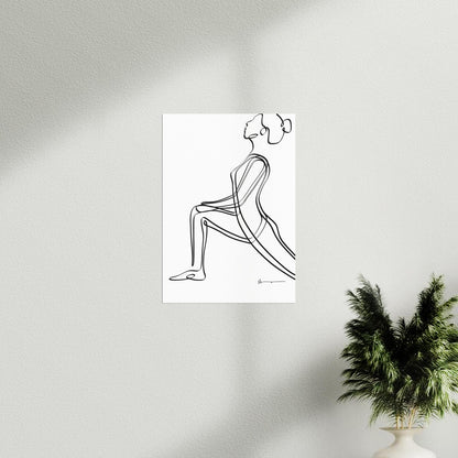 Low lunge Pose - Abstract